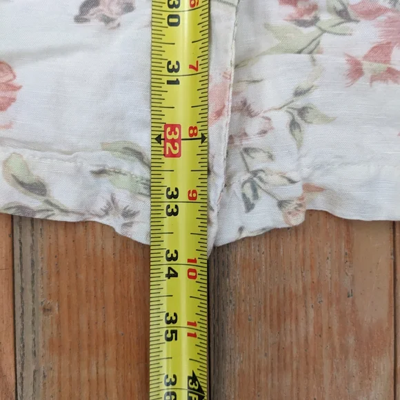 H&M Floral Linen Blend Dress Size XXL - Picture 4 of 8